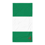 NIGERIAN FLAG BEACH TOWEL