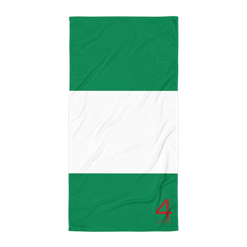 NIGERIAN FLAG BEACH TOWEL